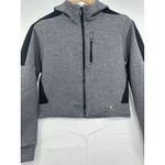 Under Armour Women's Jacket Sweatshirt Hoodie Fitted 1314255 Gray Black M Photo 1