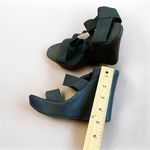 ALDO Black Wedge Sandals Size 6 Photo 7