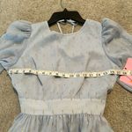 Nation Ltd LDT Goddess Clip-Dot Minidress size 4 NWT Blue gold silver Photo 6