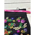 Her Entire Name Says Grace Black Mini Embroidered Floral Small Skirt 27 inch Photo 3