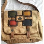 Montado Portugal Natural Cork Tote Bag Handbag Purse Tan Red Bow W/ Wallet NWT Brown Photo 2