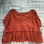 Urban Outfitters  Rust Ruffle Tee Photo 1