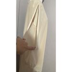 Lulus  Beige Long Sleeve Slit Shift Mini Dress V-Neck Pullover M Photo 4