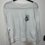 Brandy Melville John Galt Malibu Cove White Blue Long Sleeve  Photo 0