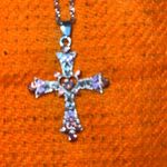 2 pack fashion stainless steel necklace 13.5 to 14 in Silver Photo 1