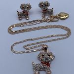 NEW puppy dog earrings & matching dog necklace Photo 2