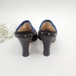 Cole Haan Kyrene Brown Suede Floral Embroidered Y2K Platform Mule Clogs - Size 9 Photo 2