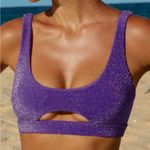 BERLOOK Purple Lurex Cut Out Bikini SET 44 Size XS Photo 2