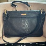 Rebecca Minkoff  Black Crocodile Satchel Photo 1