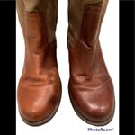 Paris Blues Pull On Leather/Canvas Studded Boots Photo 4