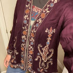 Soft Surroundings  Boho BELLA COZY TOPPER - FLEECE KNIT Embroidered Cardigan XL Photo 0