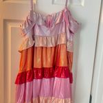 Storia Metallic Ruffle Party Dress Photo 4