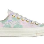 Converse  chuck 70 low top palm embroidered sneaker flat shoes 9.5 tropical flora Photo 0