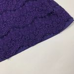 Fourteenth Place  Womens Lace Top Purple Size M Sleeveless Crew Neck Pullover Photo 2