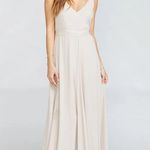Show Me Your Mumu Jenn Maxi Dress in Cream Show Me the Ring Crisp Size L Photo 0