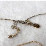 Charming Charlie "Y" Gold Tone 18"/12"Dangle Faux Buffalo Turquoise Necklace Photo 3