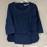Joan Rivers Women’s Size XS  Denim Shirt With Pocket Photo 0
