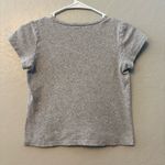 Brandy Melville ⭐️ gray v-neck cotton short sleeve shirt size one size Photo 12