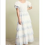 Love Shack Fancy  Martine Polka Dot Tiered Maxi Dress 00 Photo 1