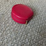 Wolf Designs Red Reptilian Leather Travel Jewlery Case Photo 3