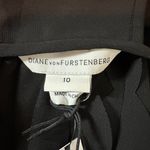 Diane Von Furstenberg  DVF Gia Black Ruffle Skirt Halter Cocktail Dress Size 10 Photo 2