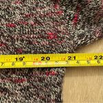 Pure Jill Marled Knit Sweater Red Black White Wool Cashmere Asymmetrical Medium Photo 8