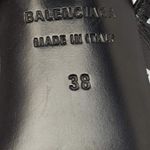 Balenciaga  Black Logo Strap Heels Photo 7