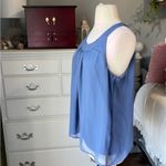 Elle XL Tank Slate Blue Flowy Top Womens Photo 7