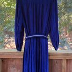 Schrader Sport Custom Casuals 80's Era Women's Vintage Blue Pleated Dress Size M Size M Photo 1