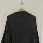 Croft & Barrow  Cowl Neck Long Sleeve Buckle Sweater Women’s Small Grey Photo 8