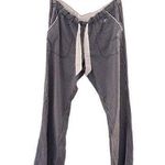 Gilly Hicks Sleep Gingham Pajama Pants Lace Ties Blue White Photo 0