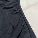 Michael Kors One Shoulder Swimsuit Size 8 Black Logo Ring Shirred *Damaged* New Photo 1