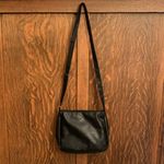 Boutique Embroidered black faux vegan leather crossbody bag NWOT Photo 2