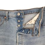 Levi's Levi’s Premium 501 Jean Short Women 32 Blue Light Wash Boho City Festival Resort Photo 7