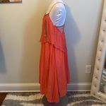 Free People  Salmon Embroidered Beaded Mesh Back Dress Photo 45