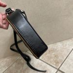 Patricia Nash Crossbody Bag Leather Satchel Top Handle Handbag Black trace EUC Photo 2