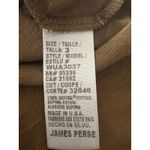James Perse Standard Slub Shirt Womens 3 Large Brown Crew Neck Lightweight Soft Photo 5
