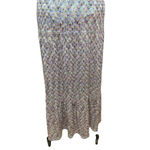 Trina Turk  Crochet Maxi Skirt Purple‎ Rainbow Multi Size US 6 Photo 3