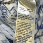 Chico's Navy and White Butterfly Print Short Sleeve Top Photo 5