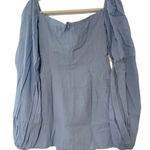 Revolve NWT Rumer The Camille Mini Dress Low Back Gathered Chest Front Cutout XS Blue Photo 5