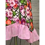 C Est 1946 Floral Blouse size Small Womens Ruffle Stretch Tunic Top NWT Shirt Photo 8