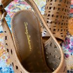 Tommy Bahama Tommy Bahamas Cayman Tan Brown Leather Slingback Wedges Photo 2
