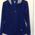 Champion  Women's Athletic Hoodie Full Zip Size Large Blue Photo 0