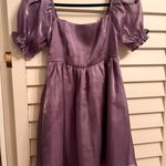 Marshalls Thirty Thirty Shiny and Sheer Purple Mini Dres Photo 3