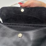 Furla  Vintage Black Leather Chain Shoulder Bag Flap Closure Gold Tone Hardware Photo 5