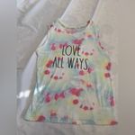 Rae Dunn  Pastel Tie-Dye Love All Ways Top Tank XS Photo 1