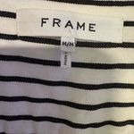 frame denim Black and White Striped Button Down Shirt Photo 3
