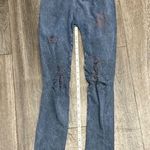 NIKIBIKI Women's blue distressed leggings Photo 2