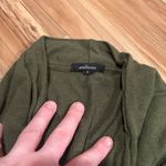 Ambiance Olive Green Cardigan Sweater with Waterfall Hem Size Small Photo 1