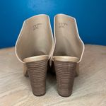 joe's jeans  Honor Open Toe Mule Leather Heels Metallic Rose Gold Women’s 7.5 Photo 2